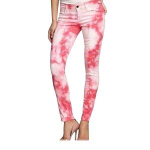 AEROPOSTALE | Women's Pink & White Tiedown Jeans